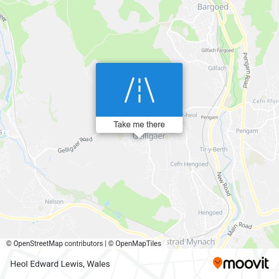 Heol Edward Lewis map