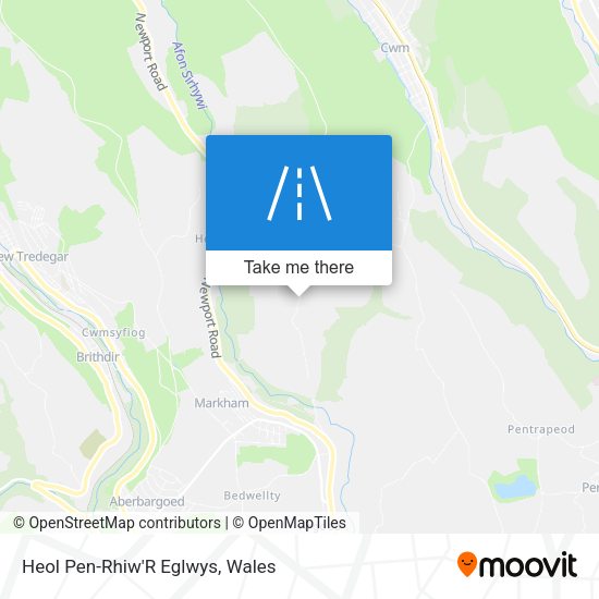 Heol Pen-Rhiw'R Eglwys map