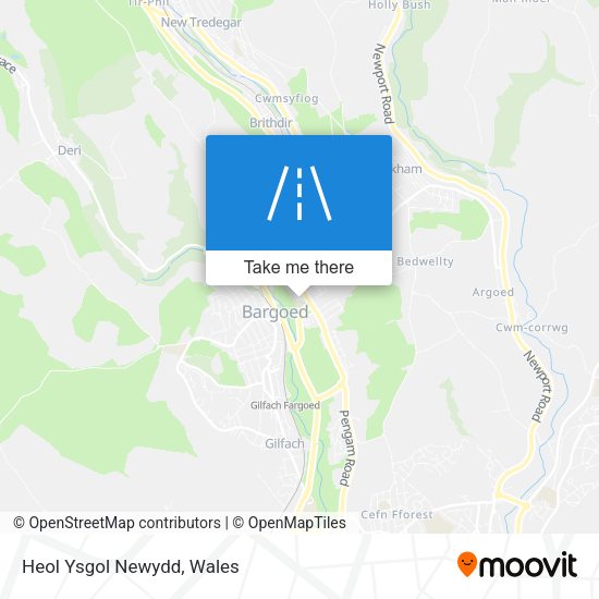 Heol Ysgol Newydd map