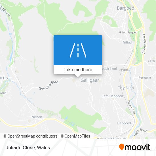 Julian's Close map