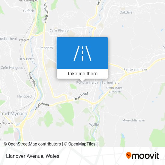 Llanover Avenue map