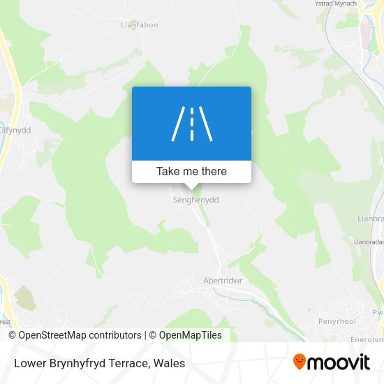 Lower Brynhyfryd Terrace map