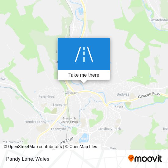 Pandy Lane map