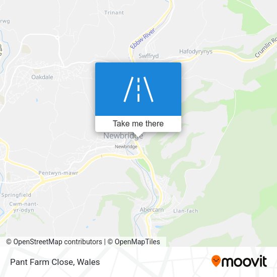 Pant Farm Close map