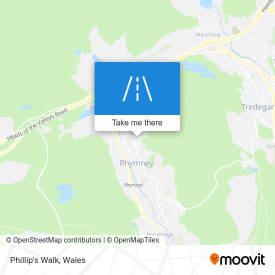 Phillip's Walk map
