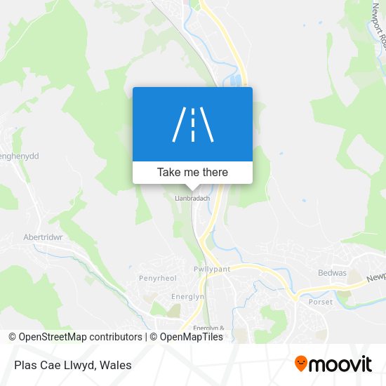 Plas Cae Llwyd map