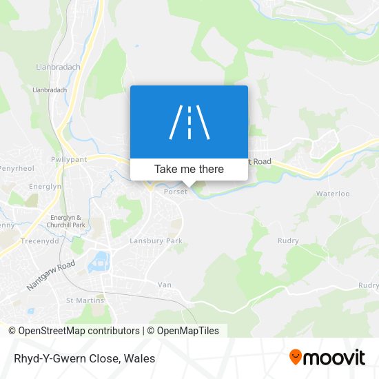 Rhyd-Y-Gwern Close map