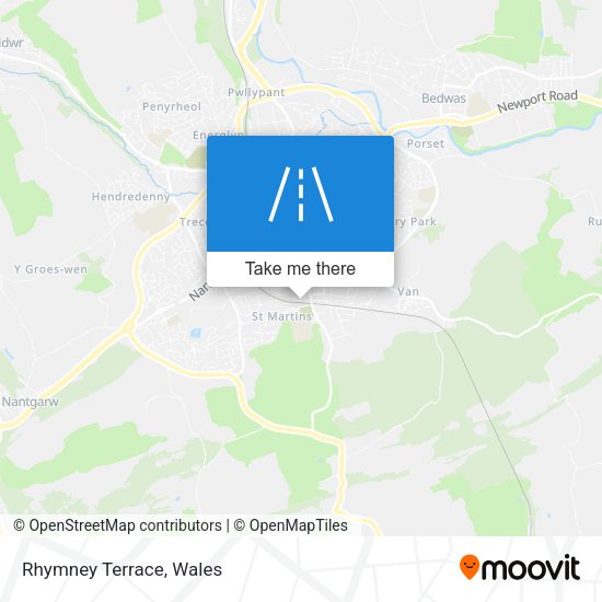 Rhymney Terrace map