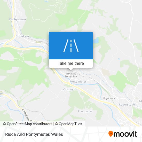 Risca And Pontymister map