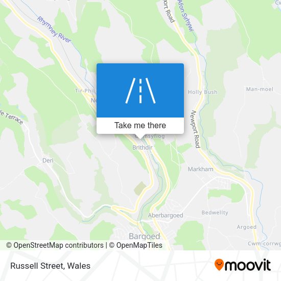 Russell Street map