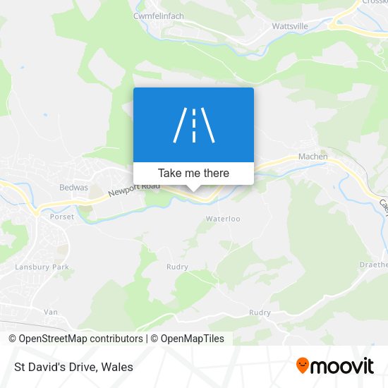 St David's Drive map