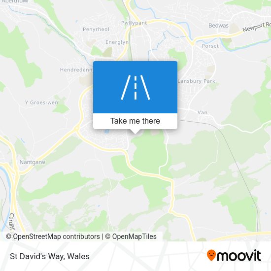 St David's Way map