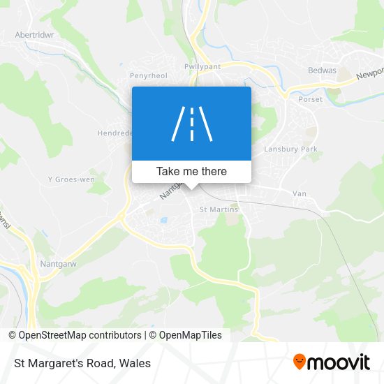 St Margaret's Road map