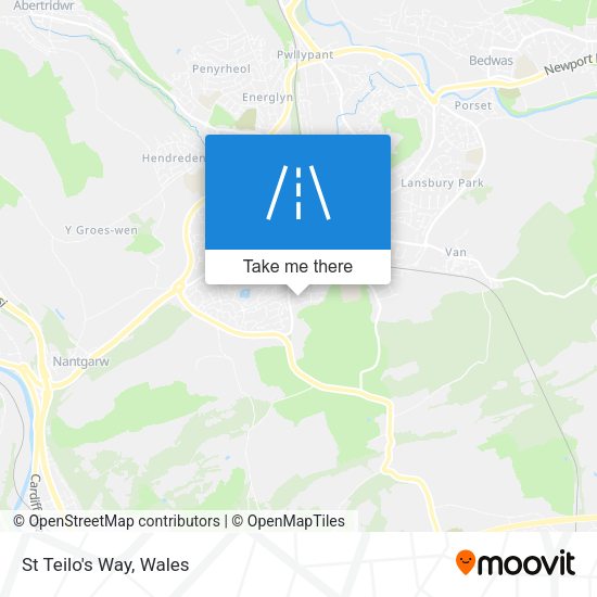 St Teilo's Way map