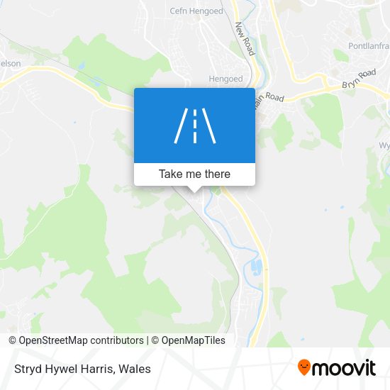 Stryd Hywel Harris map