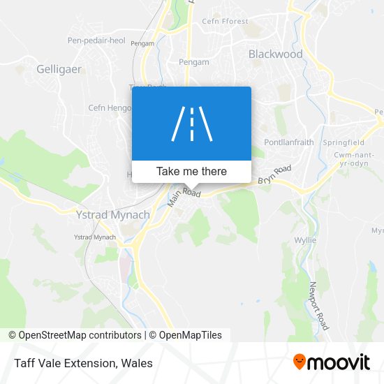 Taff Vale Extension map