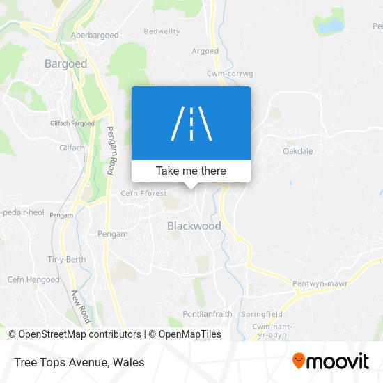 Tree Tops Avenue map
