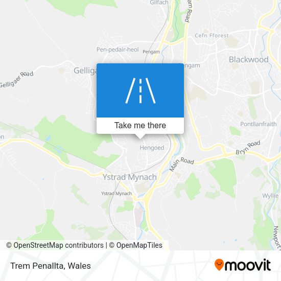 Trem Penallta map