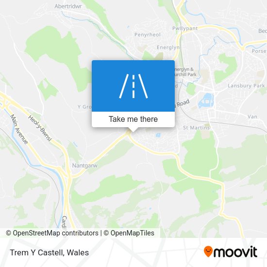 Trem Y Castell map