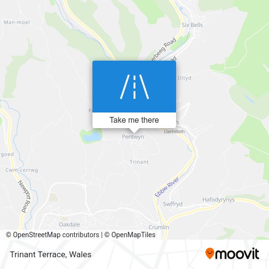 Trinant Terrace map