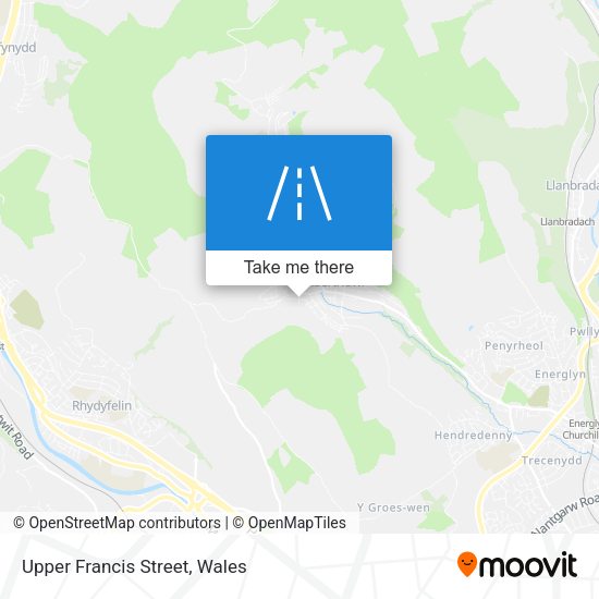 Upper Francis Street map