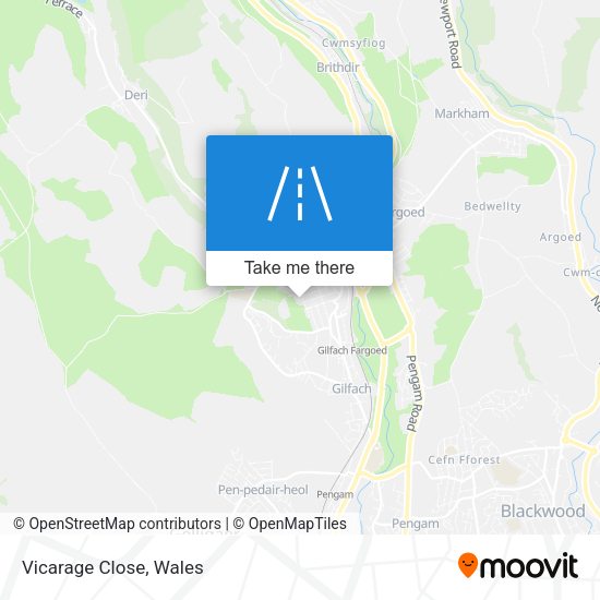 Vicarage Close map