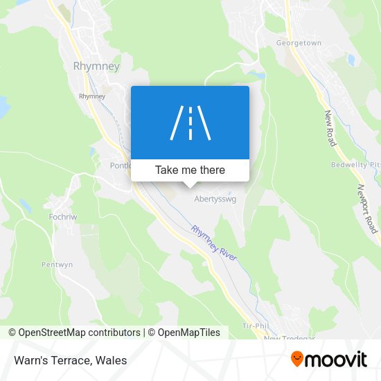 Warn's Terrace map