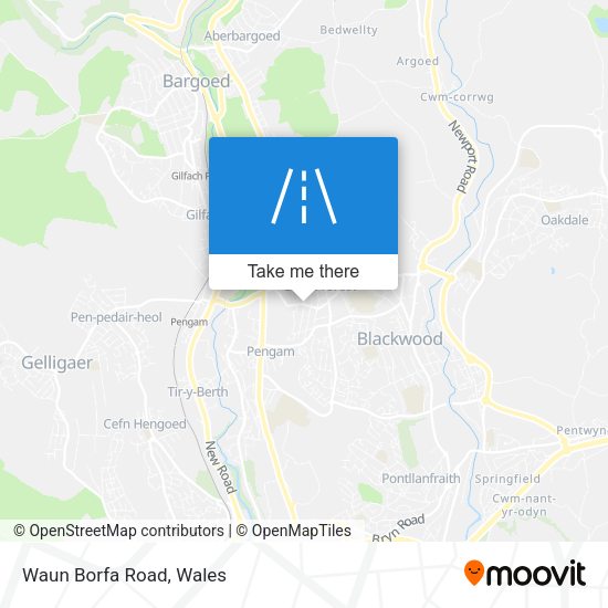 Waun Borfa Road map