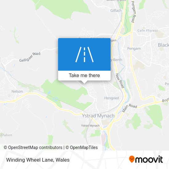 Winding Wheel Lane map