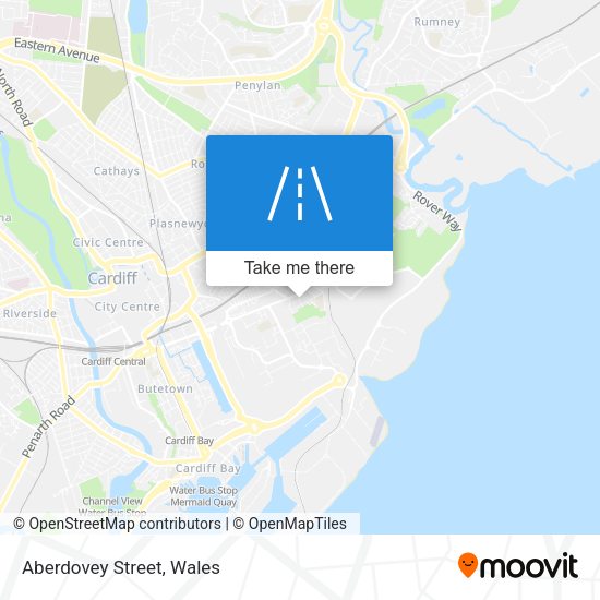 Aberdovey Street map