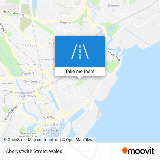 Aberystwith Street map