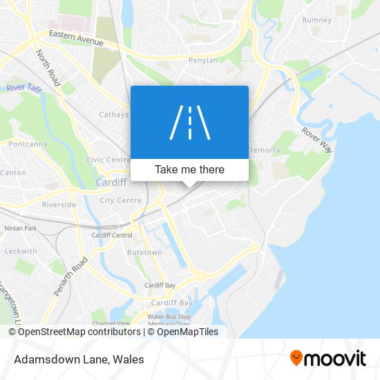 Adamsdown Lane map