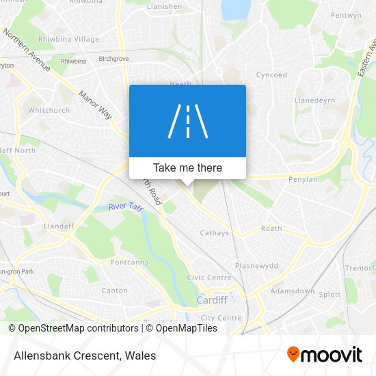 Allensbank Crescent map