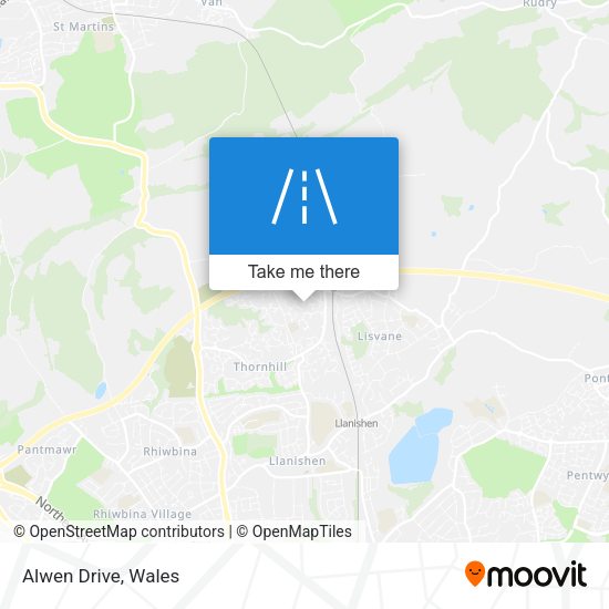 Alwen Drive map