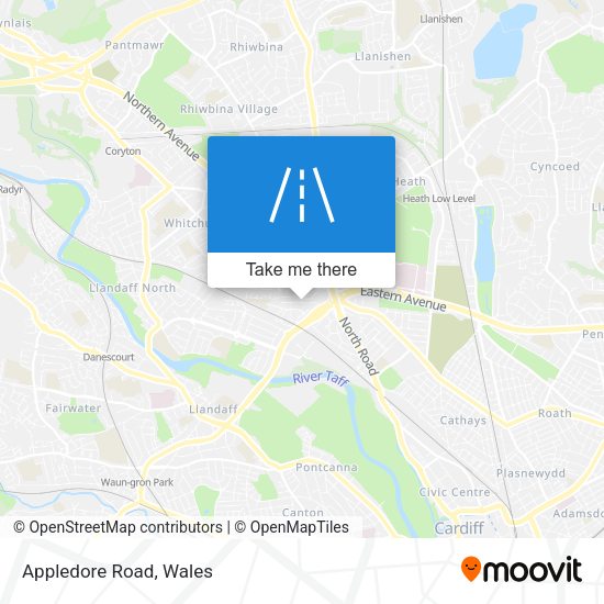 Appledore Road map