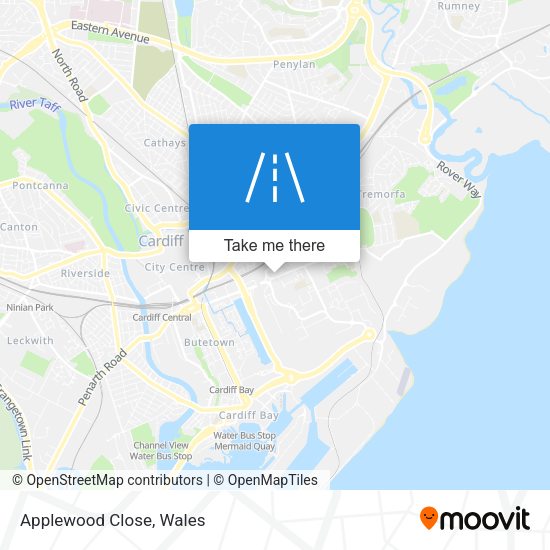 Applewood Close map