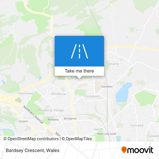 Bardsey Crescent map