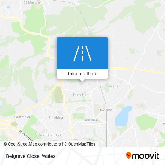 Belgrave Close map