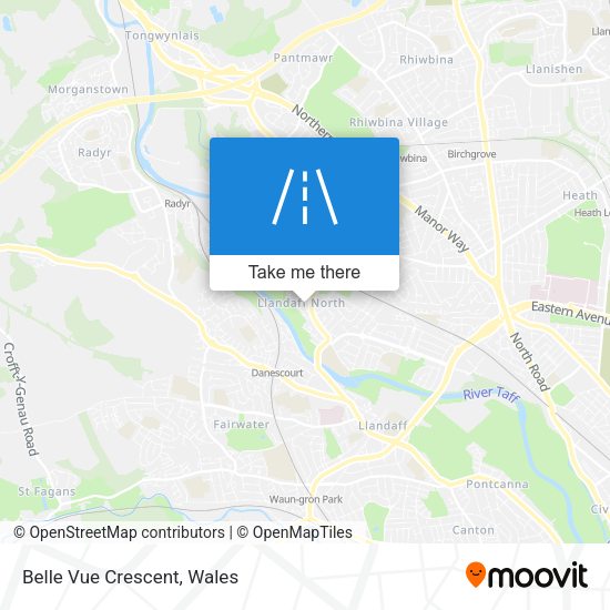 Belle Vue Crescent map