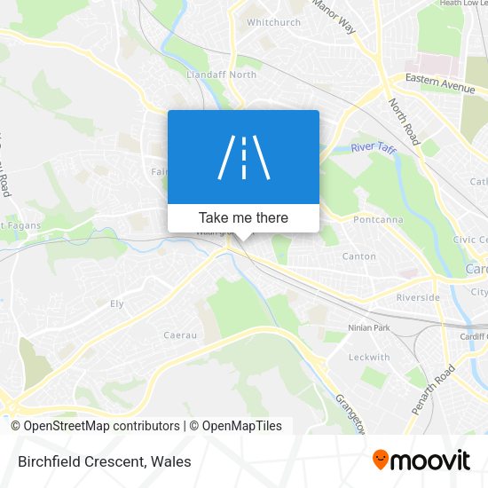Birchfield Crescent map