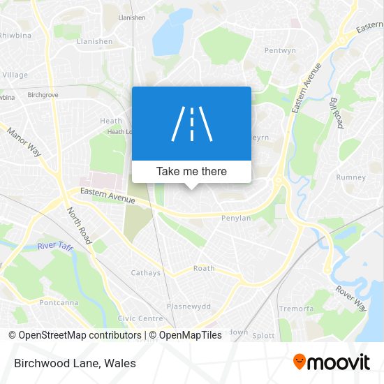 Birchwood Lane map