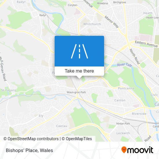Bishops' Place map