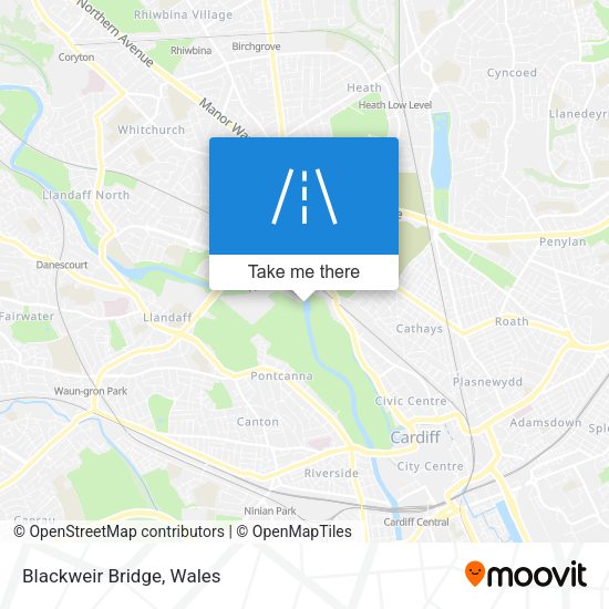 Blackweir Bridge map