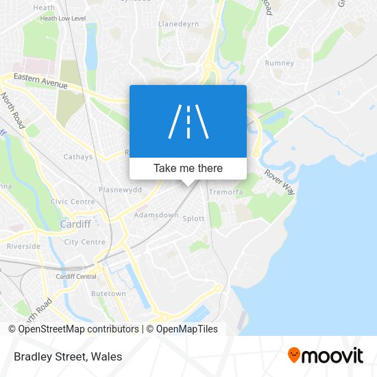 Bradley Street map