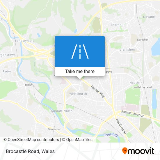 Brocastle Road map