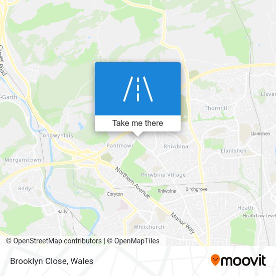 Brooklyn Close map