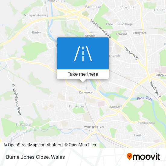 Burne Jones Close map