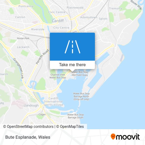 Bute Esplanade map