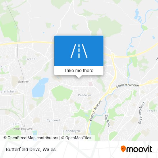 Butterfield Drive map