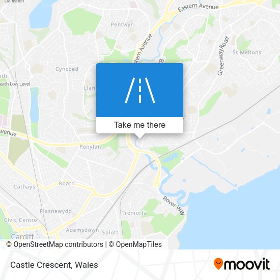Castle Crescent map